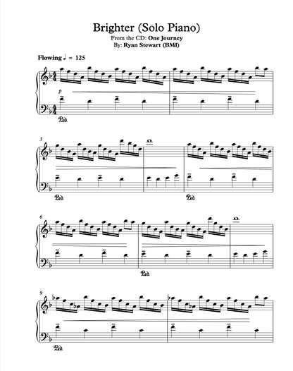 Brighter - PDF Sheet Music Single