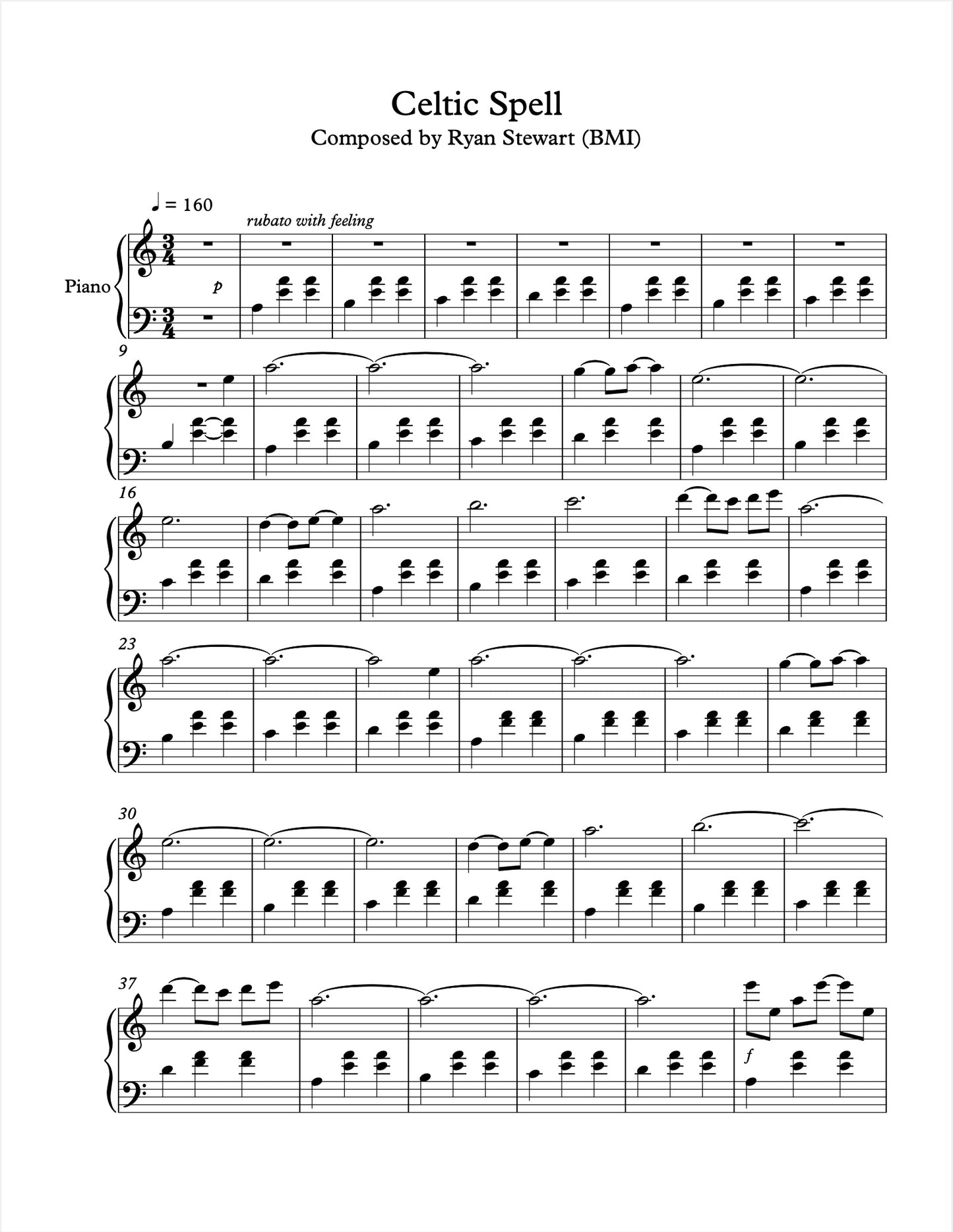 Celtic Spell - PDF Sheet Music Single