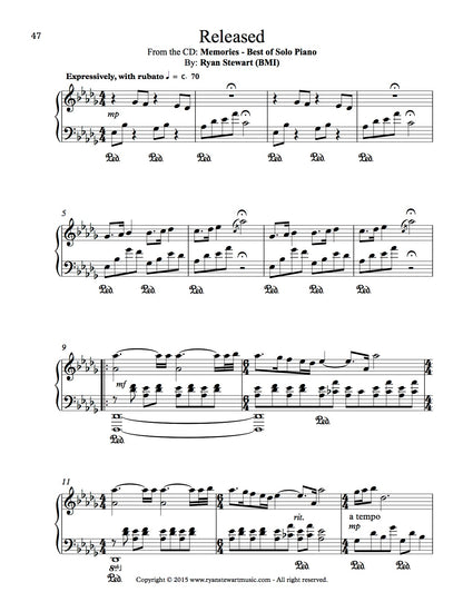 Released (Solo Piano) - PDF Sheet Music Single